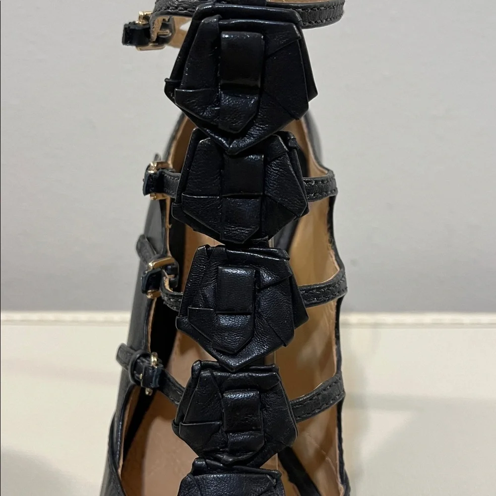 L.A.M.B. Black Strappy High Heels - Picture 11 of 15